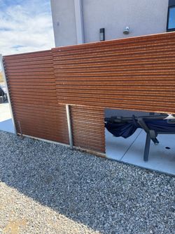26 Rusted corrugated metal