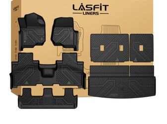 Lasfit Fit for 2021-2024 Ford Expedition 8 Seats Floor Mats or Seatback & Cargo Mats