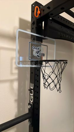 Squat Rack Basketball Hoop W/Ball