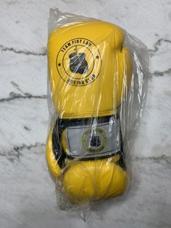Yellow Rexin Training Boxing Gloves