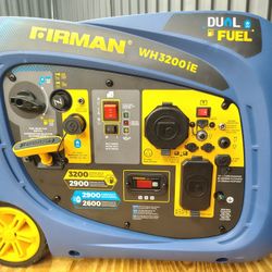 Firman WH03342 Electric Start Generator 4125 -Watt Dual Fuel (Gasoline/Propane)