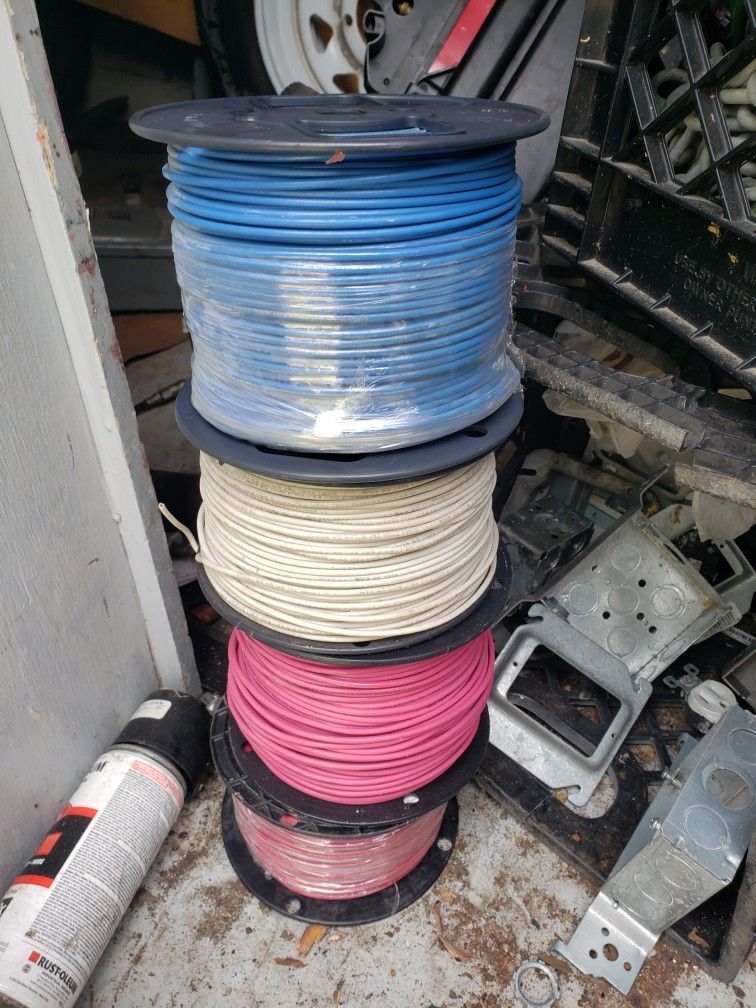 2 Rolls # 14 Wire.  2 Rolls #12 Wire.  $ 220 For All