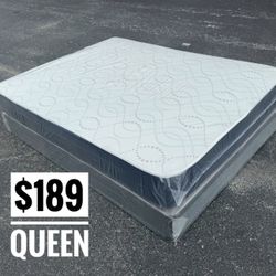 NEW Mattress Queen Size Regular With Box Spring // Offer  🚚