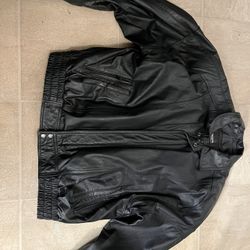 Vintage Byrnes & Baker Thinsulate Leather Jacket Thermal Insulation xl