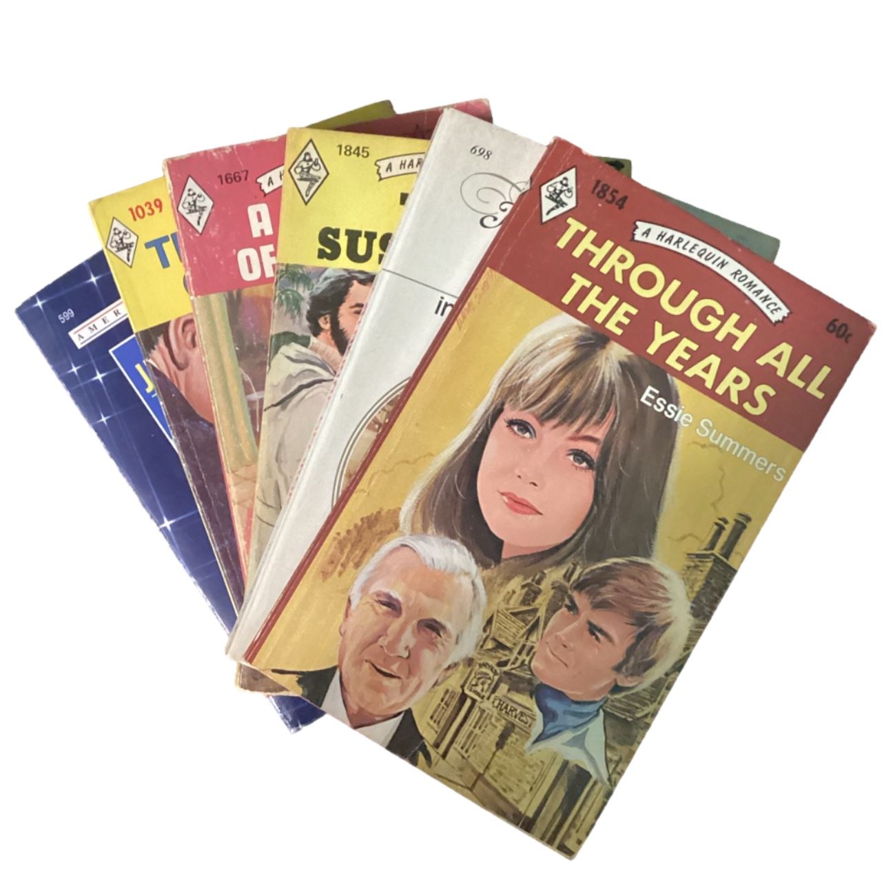 Vintage Harlequin Romance Novels Lot Of 6 Paperback 