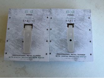 Saber clipper and trimmer white
