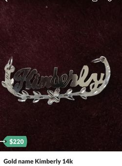 Gold name Kimberly