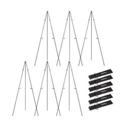  Art Folding Easels for Display, 6 Pack 63 Inches Metal   X(30)