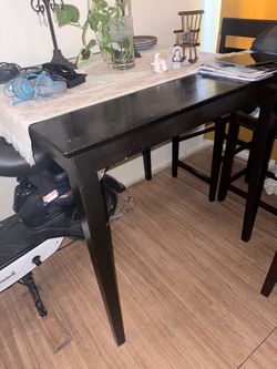 Bar height dinning table