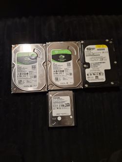 Lot of 4 Mixed Hard Drives HDD