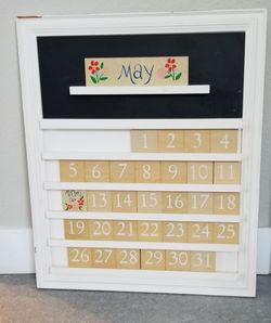 Wooden calendar