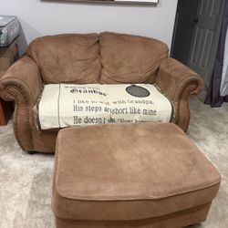 Love Seat & Ottoman 