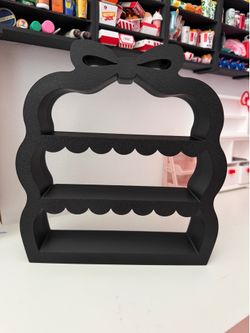 Black display shelf