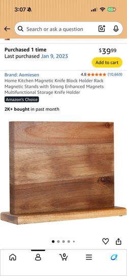 Magnetic knife block