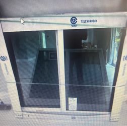 PGT 53x48 - horizontal roller impact window - white aluminium low E / dark gray glass