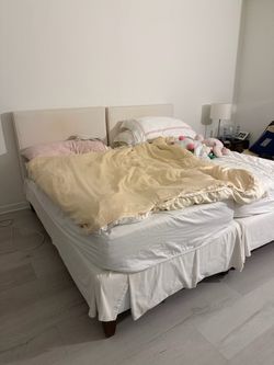 twin bed fram with mattress