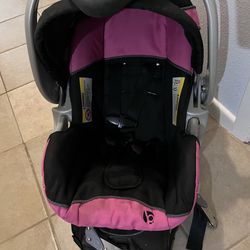 Pink And Black Baby Trend Car seat