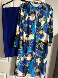 Women's All Over Print Long Sleeve Top & Pants Islamic Swimsuit Set, Casual Fashion Two-piece Swimwear Set