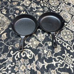 Two Small Cast Iron Skillets