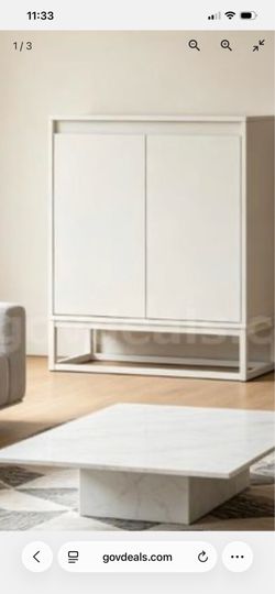 Wooden two door Standing storage cabinet