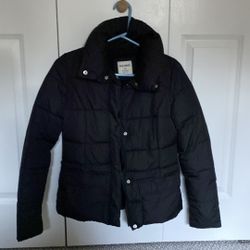 Old Navy Black Puffer Coat XS