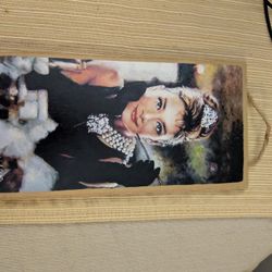 Audrey Hepburn Tiara Wall Art Home Decor Wooden