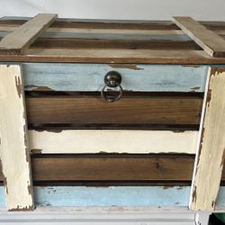 Rustic Wooden Storage Chest