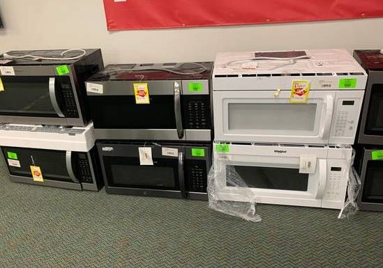 BRAND NEW OVERHEAD MICROWAVES WITH WARRANTY 9KY