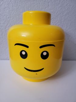 Lego head storage container
