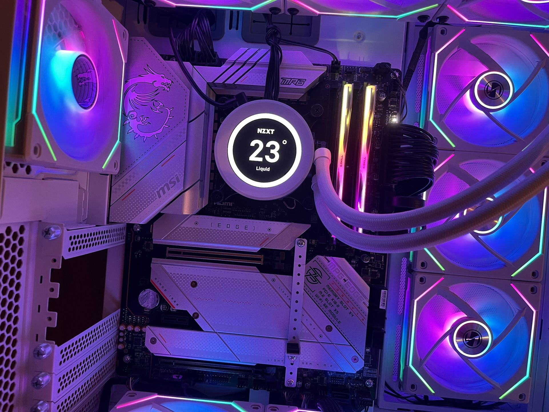 I9-13900k + MSI z790 Mpg Edge WiFi + Kraken X53 AIO Cooler 