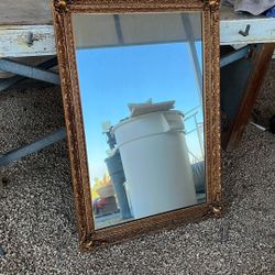 Antique  Mirror- Golden