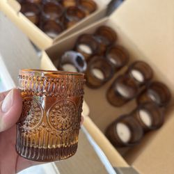 24 pack auburn tea light candle holders with almost 200 tea lights