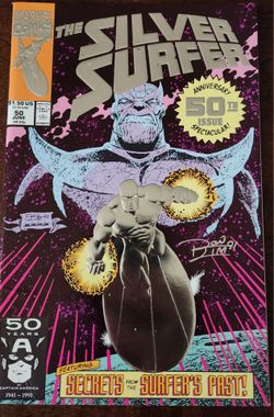 Silver Surfer #50, autographed