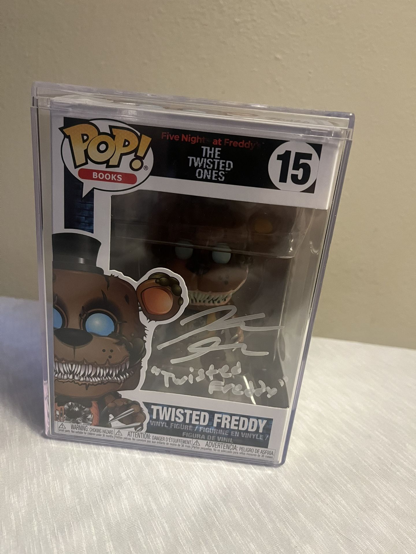 Funko Pop! Vinyl: FNAF Twisted Freddy #15 JSA SIGNED COA (Kellen Goff) FF