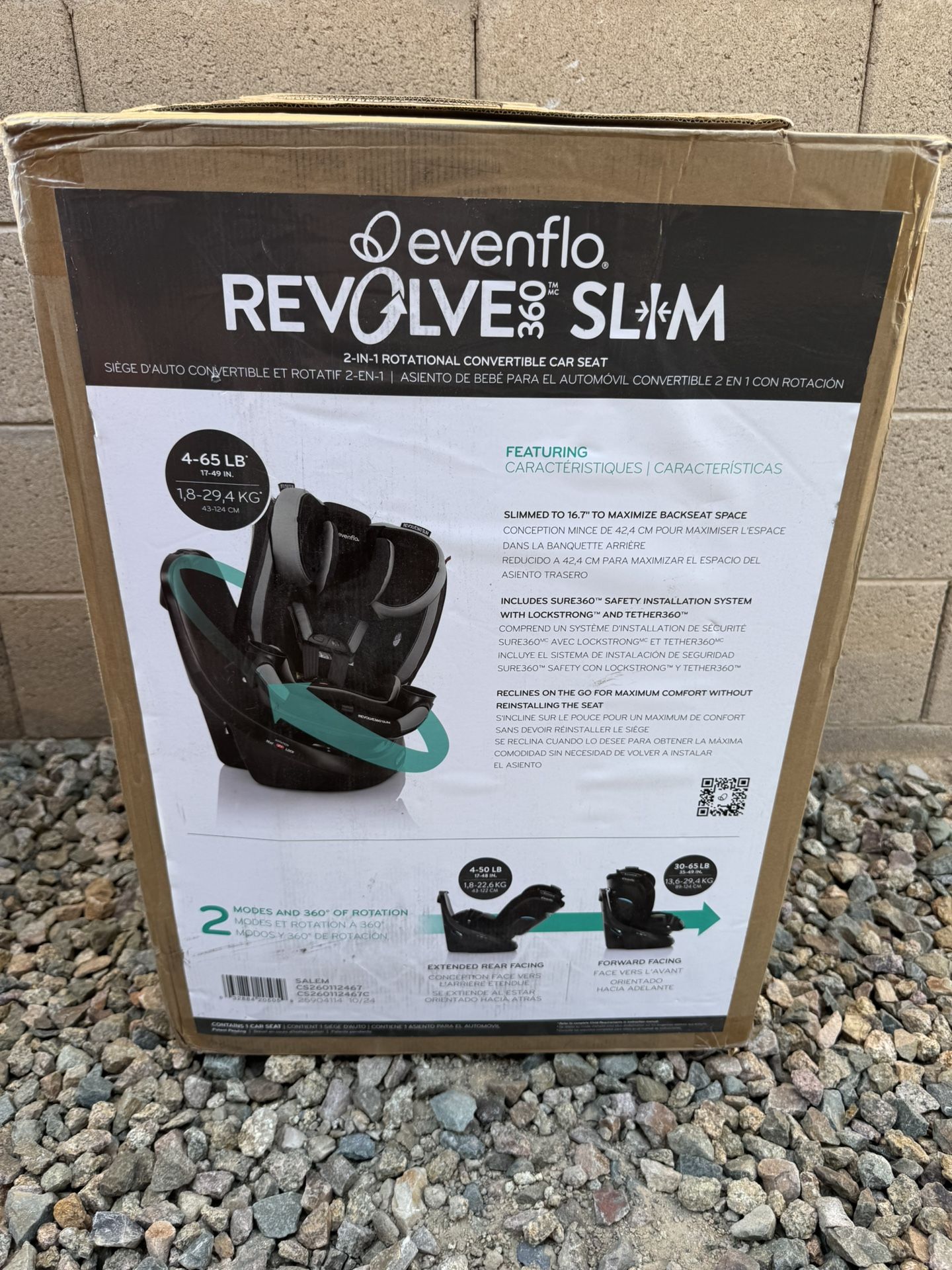 New! Evenflo Revolve Slim