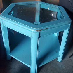 Refinished Corner Table Or Staple Piece 