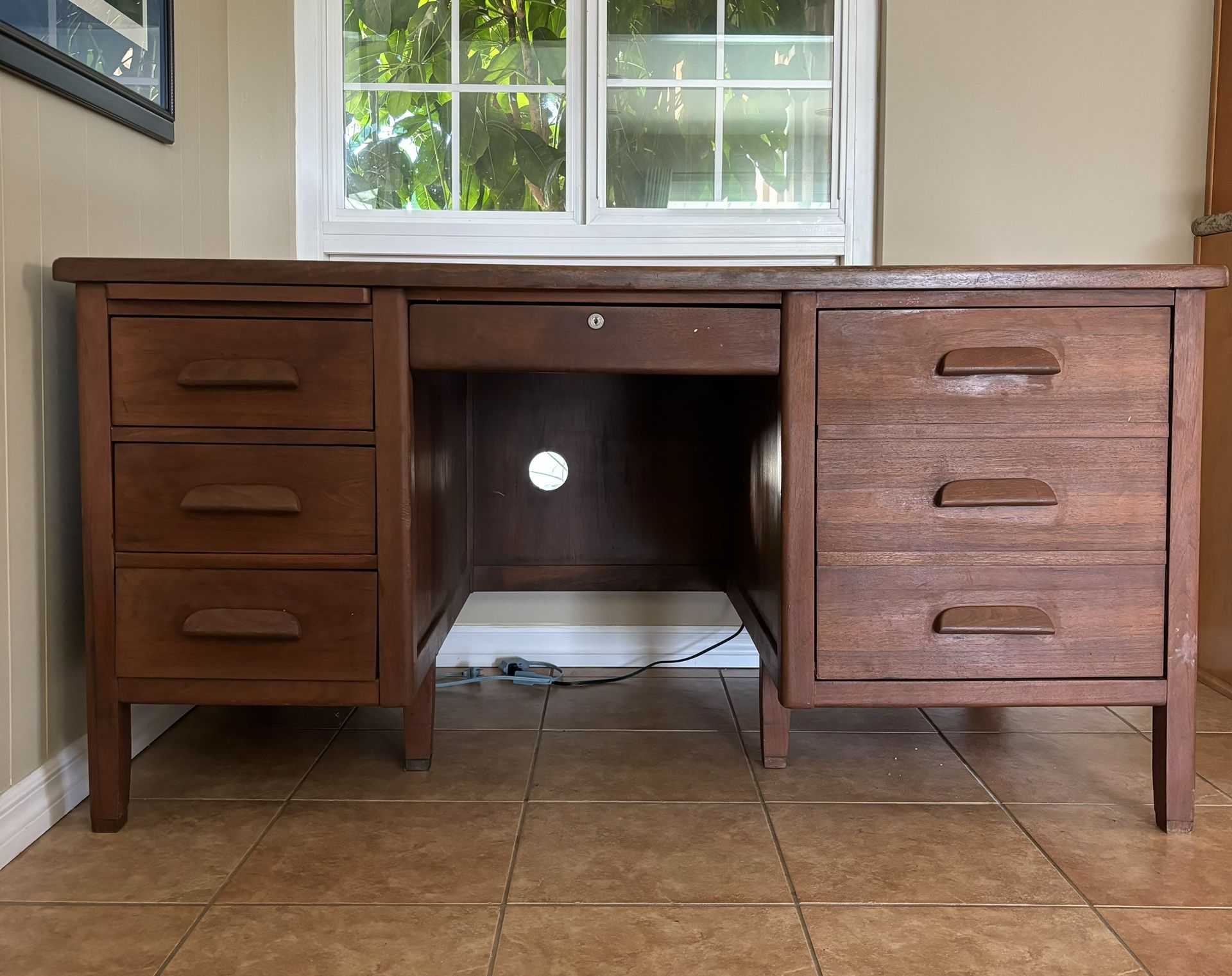 wooden desk