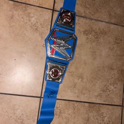 Kids Wwe Title Smackdown Belt Signed Roman Reigns Belt