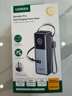 UGREEN Nexode Power Bank 25000mAh 200W with Smart Digital Display