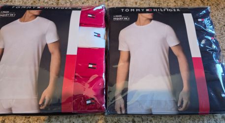 8 Tommy hilfiger classic crew tees new.  Size large