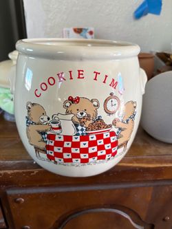 Cookie Time Ceramic Bear Cookie Jar