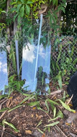 23 1/2 Inches x 63 Inches x 1/2 Inches Clear Tempered Glass 