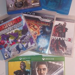 PlayStation 3/4 and X Box One game bundle
