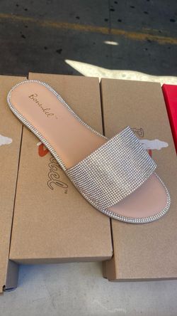 Rhinestone Slide Sandals