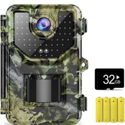 1520P 20MP Trail Camera, Hunting Camera with 120°Wide-Angle Motion Latest Sensor View 0.2s Trigger Time Trail Game Camera with 940nm No Glow and IP66