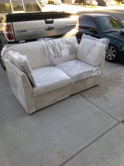 Two-seater Love Seat Love Seat Sofa Living Room Furniture Gray Sofa Beige Sofa And Brand New