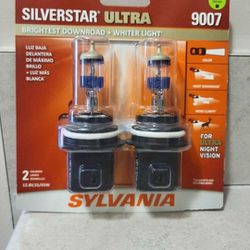 BRAND NEW Sylvania 9007 SilverStar Ultra High Performance Halogen Headlight Bulb - 2 pack - NEW