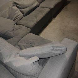 Grey Sectional Cloud Couch