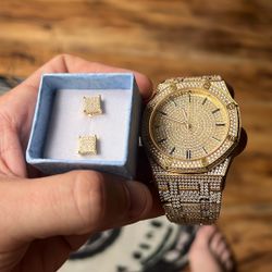 Vvs Diamonds 14kt Over 925silver Screw Back 