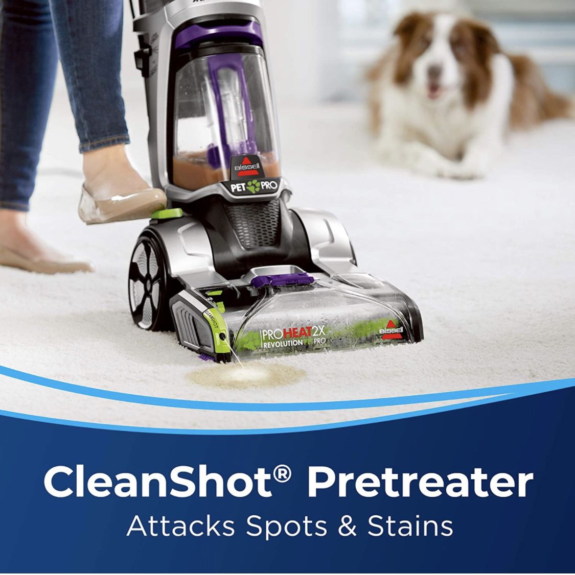 Bissell ProHeat 2X Revolution Pet Pro Full-Size Carpet Cleaner,